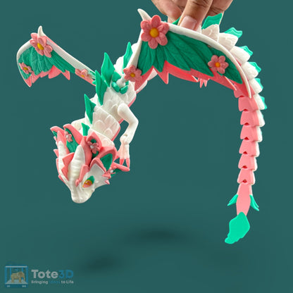 Majestic Floral Dragon – Flexible & Colorful 🌸