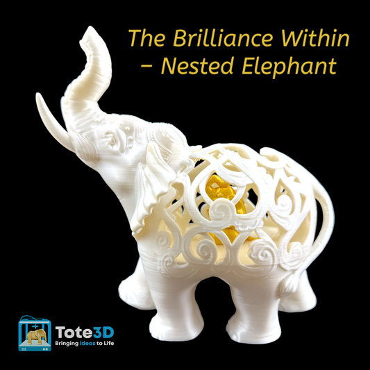 The Brilliance Within – Nested Elephant Decor