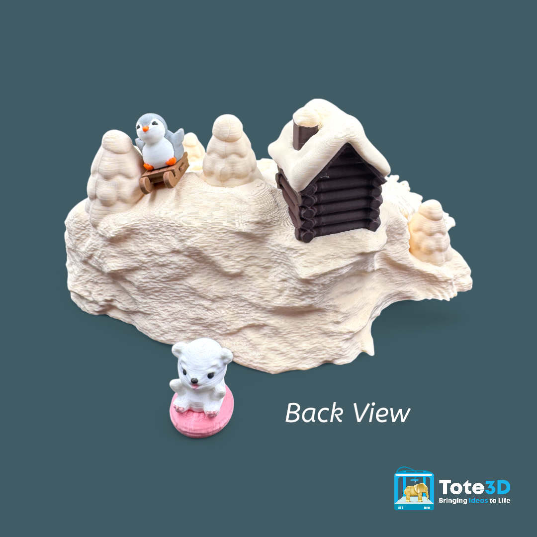 Snow Mountain Tic Tac Toe – Penguins vs Polar Bears! ❄️🐧🐻‍❄️