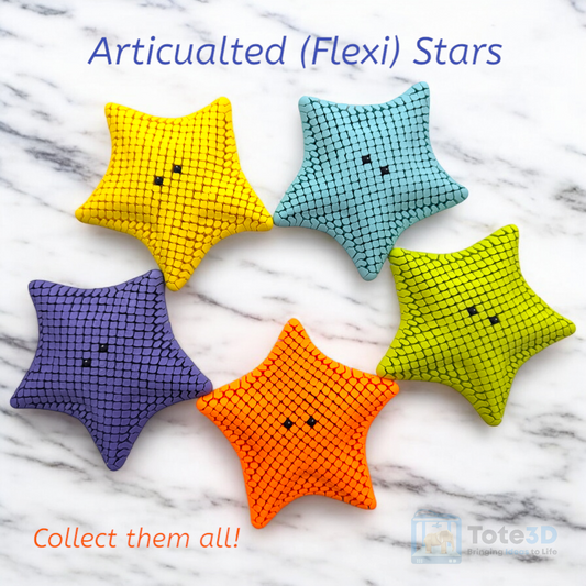 Flexi Star – Articulated 3D Printed Decorative Model & Fidget Fun