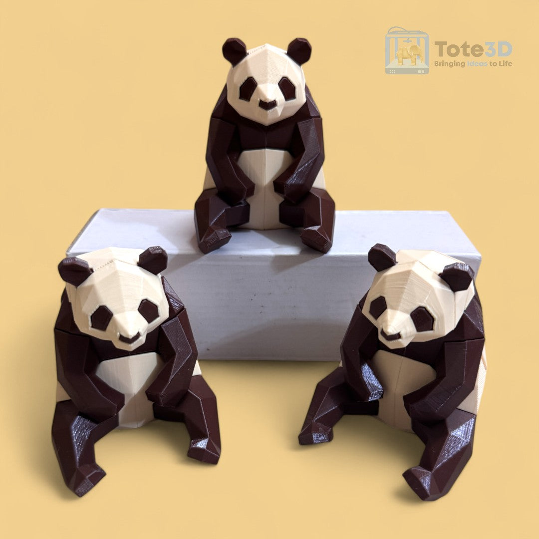 Magnetic 3D Printed Panda Puzzle