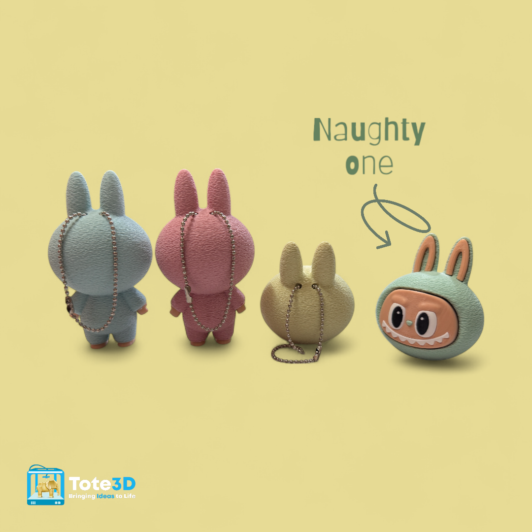 Labubu Clickers — 3D Printed Fidget & Bag Charm