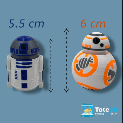🚀 Star Wars-Inspired Clickers: BB8 & R2D2 🛸