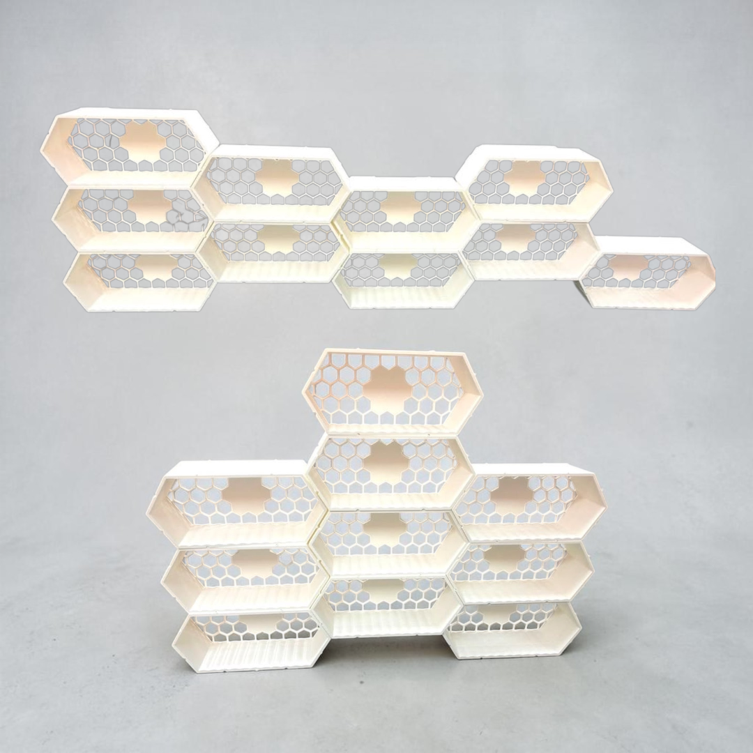 Modular Honeycomb Display System
