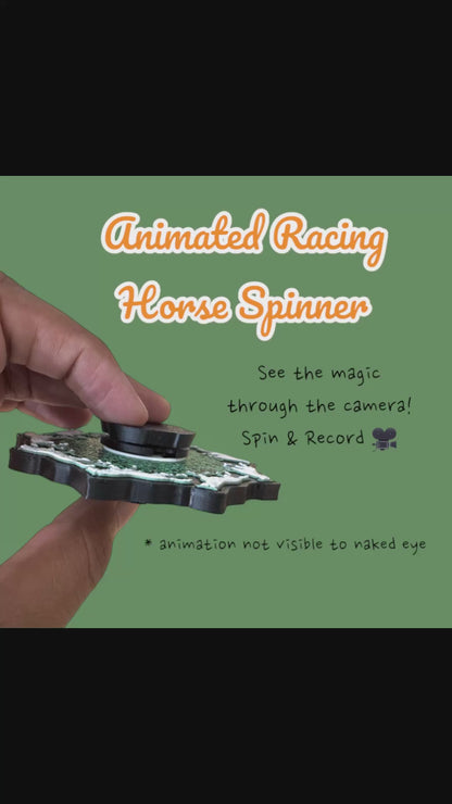 Animated HueForge Racing Horse Spinner – Camera Magic! 🎥