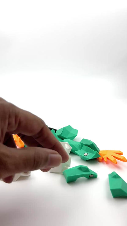 Magnetic 3D Frog Puzzle – Snap & Build