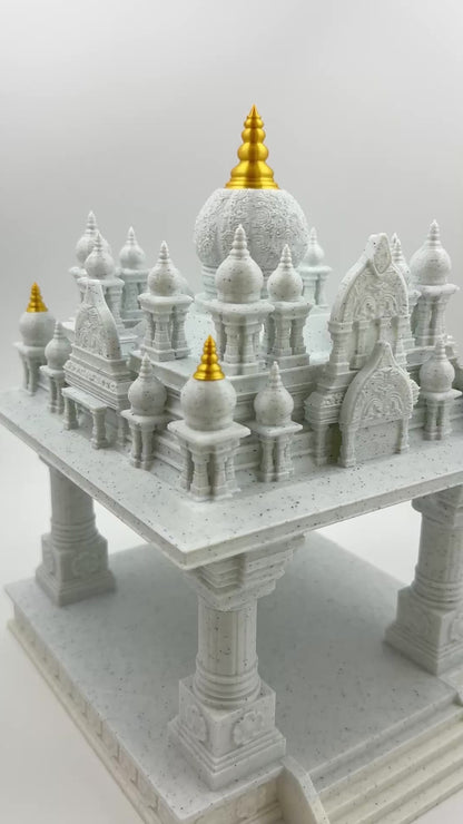 Ghar Ka Mandir with Built-in Lighting | 3D Printed Home Temple